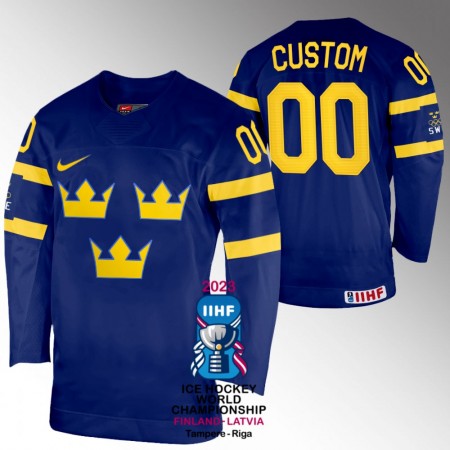Schweden IIHF World Championship 2023 Custom Navy Trikot - Herren